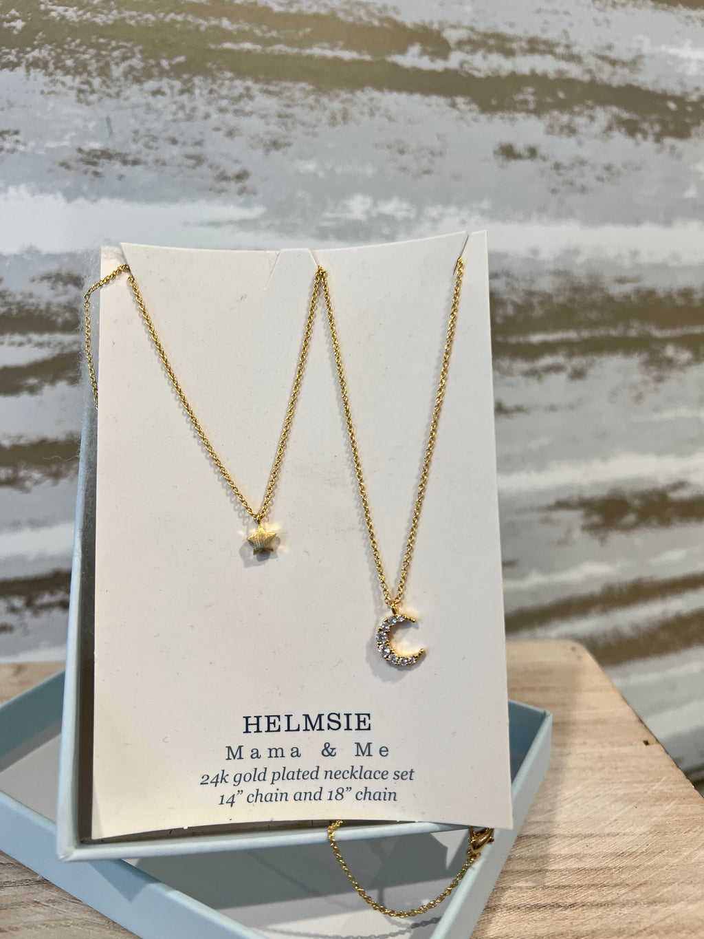 MAMA & ME 24K GOLD PLATED MATCHING NECKLACES