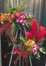 Load image into Gallery viewer, ORCHID AND EXOTIC WREATH SPRAY
