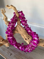 Load image into Gallery viewer, GRAD LEIS - BOMBAY DOUBLE ORCHID LEIS PLEASE ALLOW 2 DAYS FOR ORDERING
