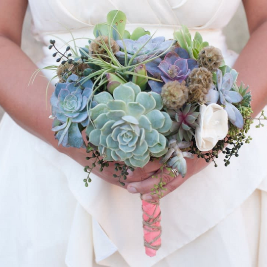 SUCCULENT BRIDAL BOUQUET