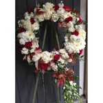 Load image into Gallery viewer, RED AND WHITE WREATH
