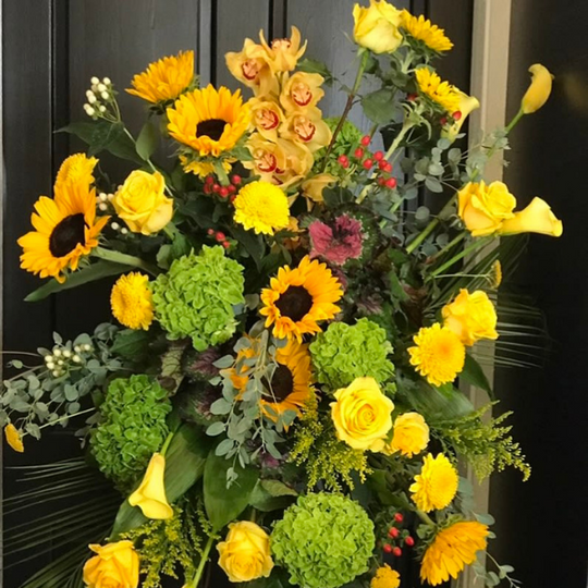 EASEL DISPLAY- YELLOW TIMES